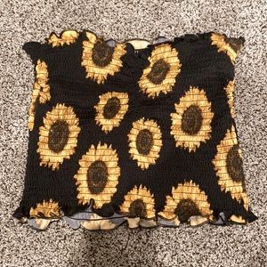 Sunflower tube top